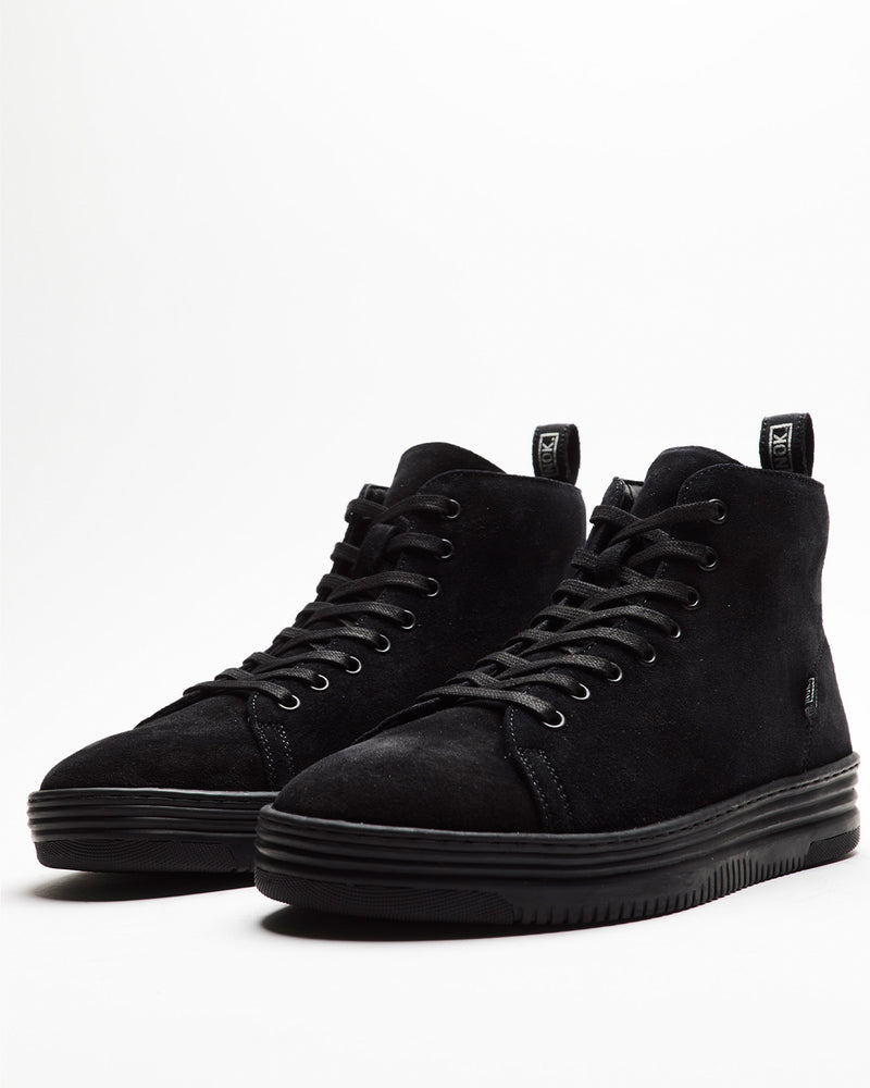 Zapatilla Mid Tiller Negra Suede Hombre V2