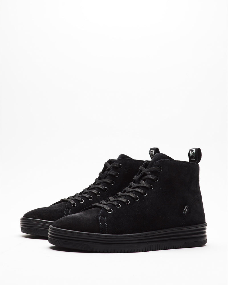 Zapatilla Mid Tiller Negra Suede Hombre V2