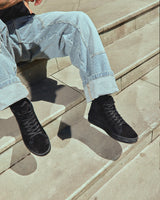 Zapatilla Mid Tiller Negra Suede Hombre V2